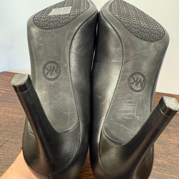 Michael Michael Kors Dorothy Flex Leather Pump classic black silver 3.5” heel sh - Picture 11 of 12